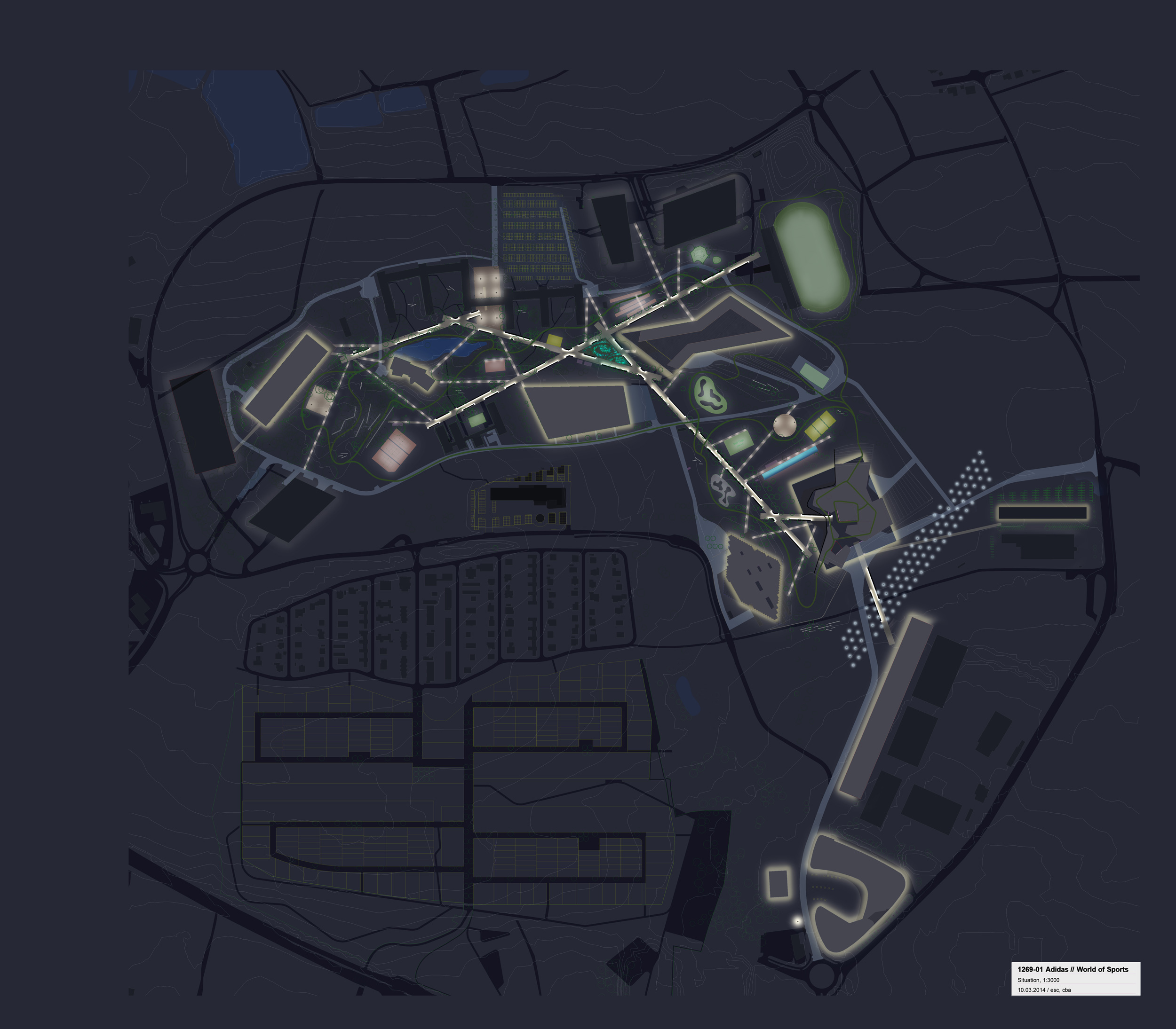 Adidas Campus Landscape, 2015 Lighting Masterplan