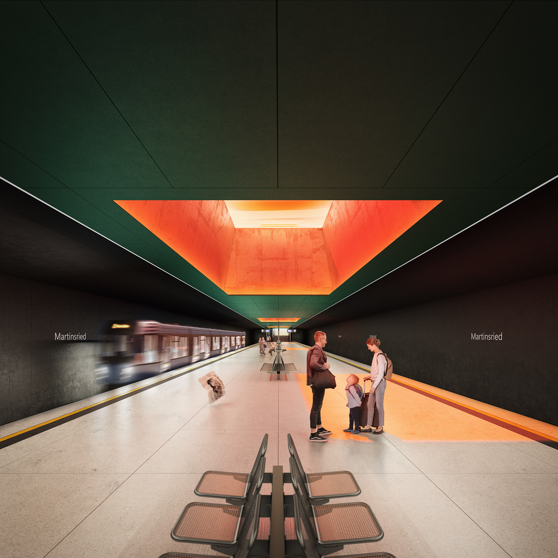 Martinsried Subway Station Lighting Project